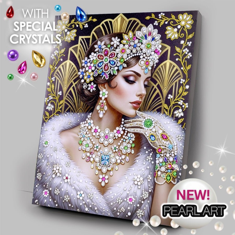 Crystal Couture Pearl Art Canvas Kit 40x50cm