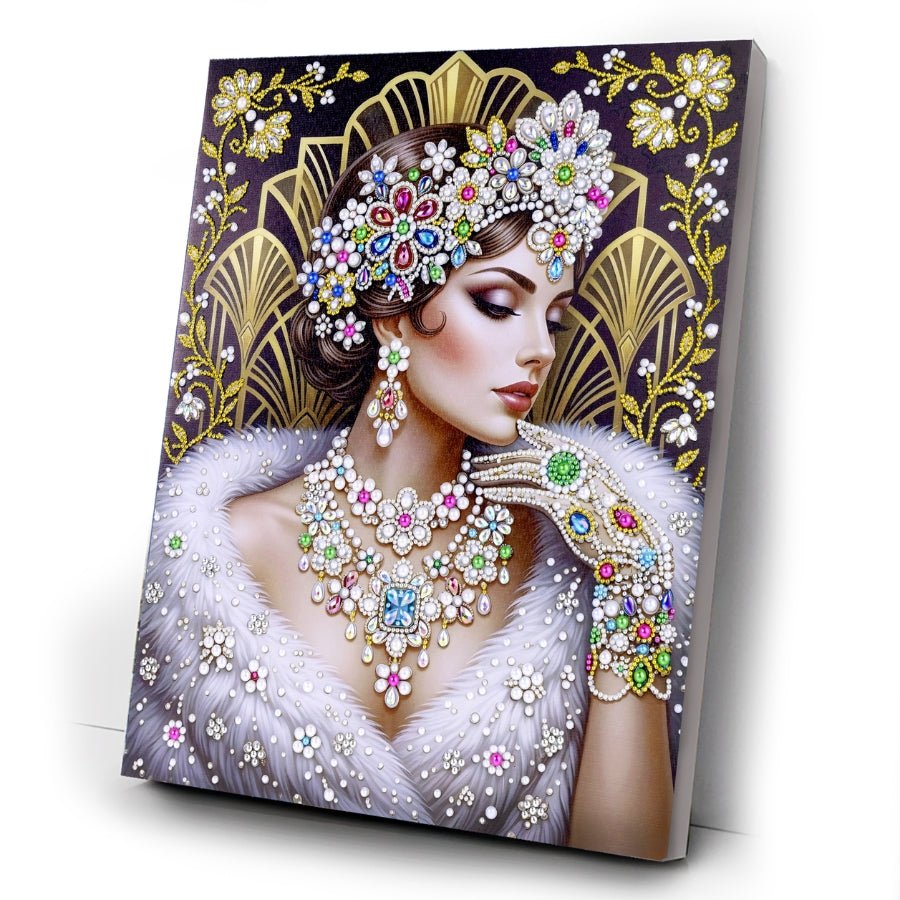 Crystal Couture Pearl Art Canvas Kit 40x50cm