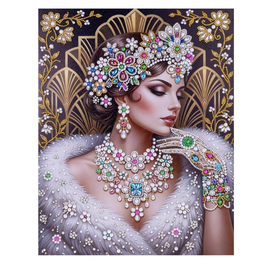 Crystal Couture Pearl Art Canvas Kit 40x50cm