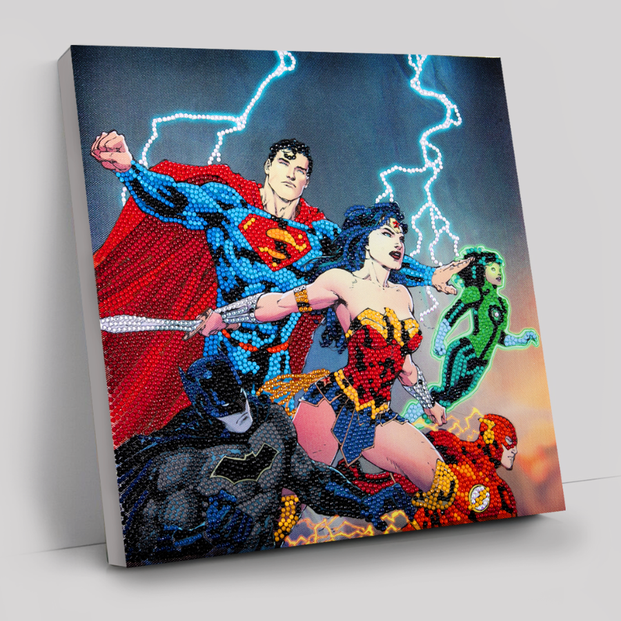 "DC Heroes" DC Comics Crystal Art Kit 30x30cm