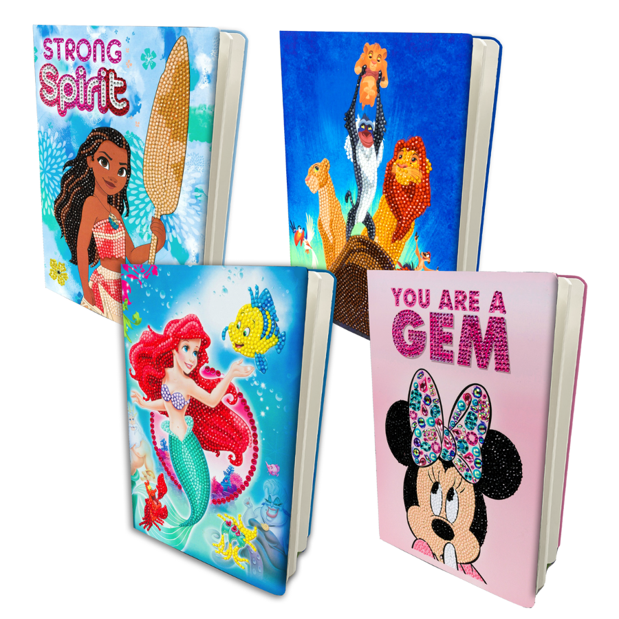 "Disney" Crystal Art Notebooks Set of 4
