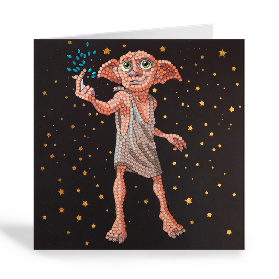 "Dobby the House Elf" Harry Potter Crystal Art Card