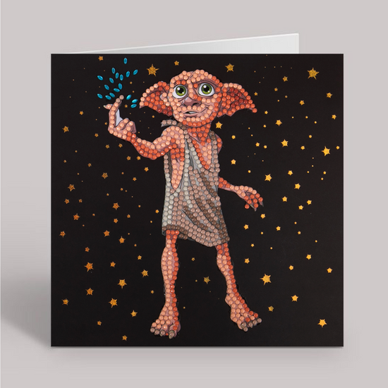 "Dobby the House Elf" Harry Potter Crystal Art Card