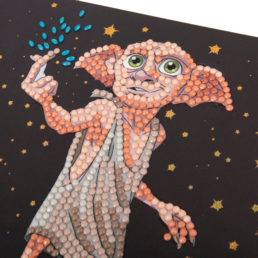"Dobby the House Elf" Harry Potter Crystal Art Card Close Up