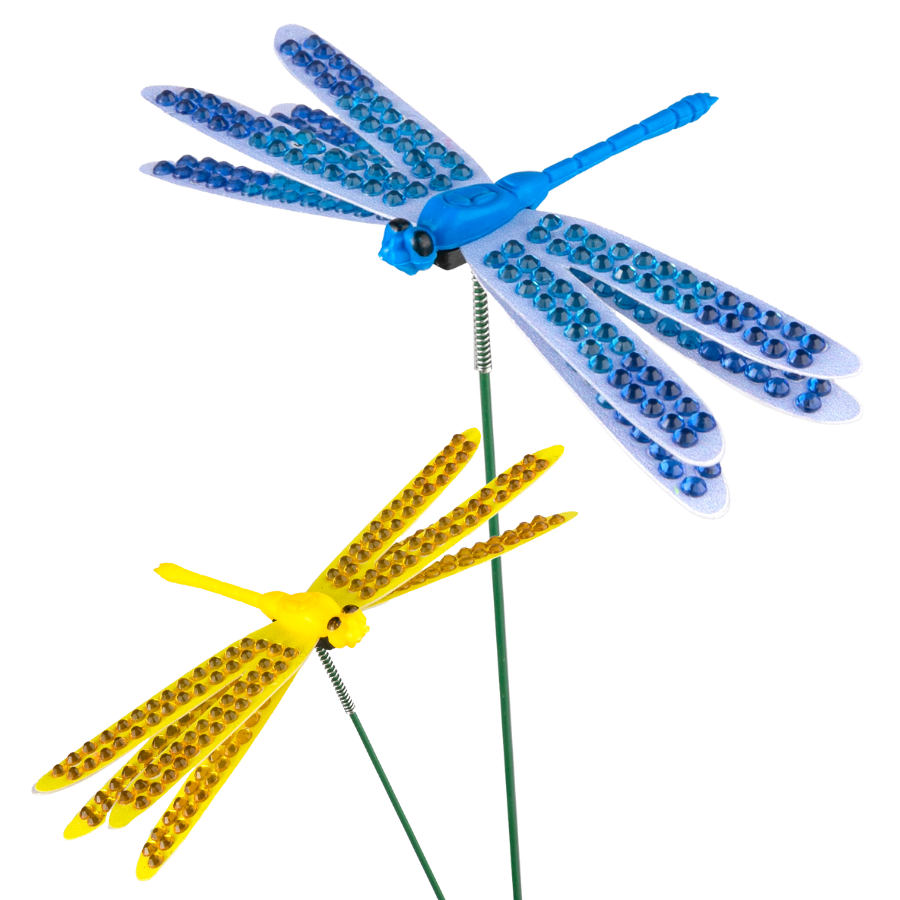 Dragongfly Crystal Art Decoration Kit - 20 Stems