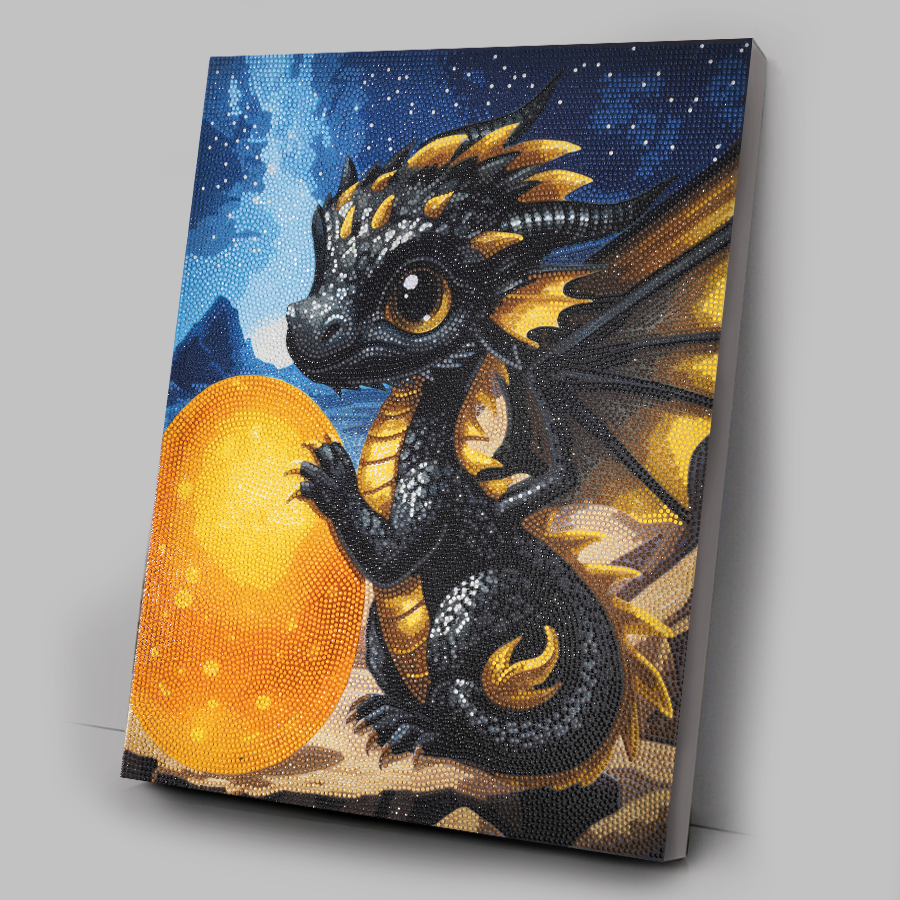 Dragon's Treasure Crystal Art Canvas Kit 40x50cm