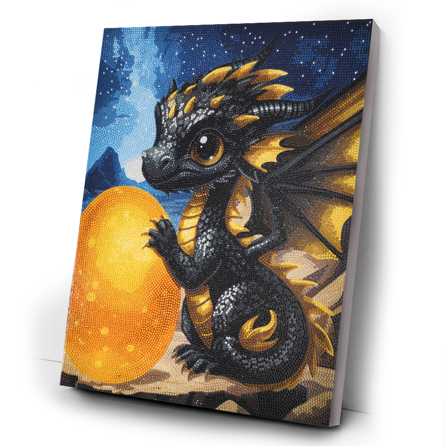 Dragon's Treasure Crystal Art Canvas Kit 40x50cm