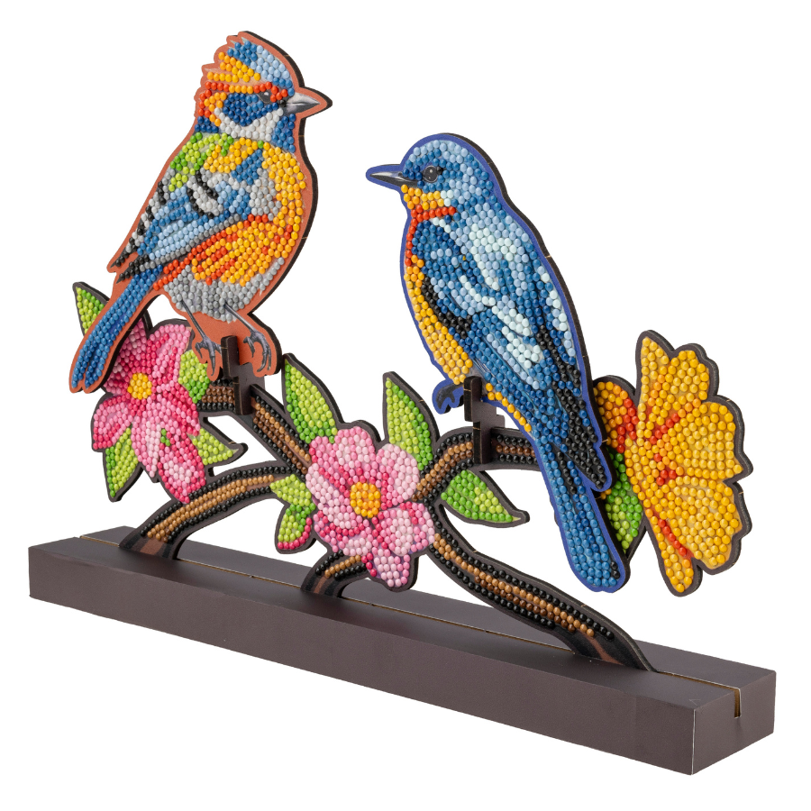 Dual Songbirds Crystal Art Decoration Kit
