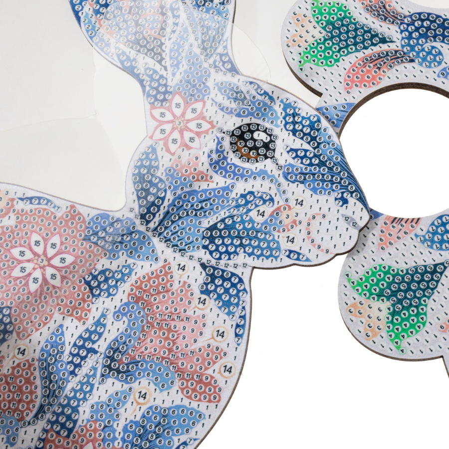 Easter Bunny Egg Holder Crystal Art Decoration Kit