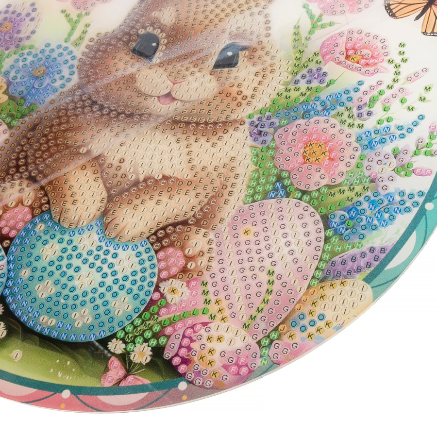 Easter Bunny Garden & Easter Delights Crystal Art Hanging Decoration Set of 2