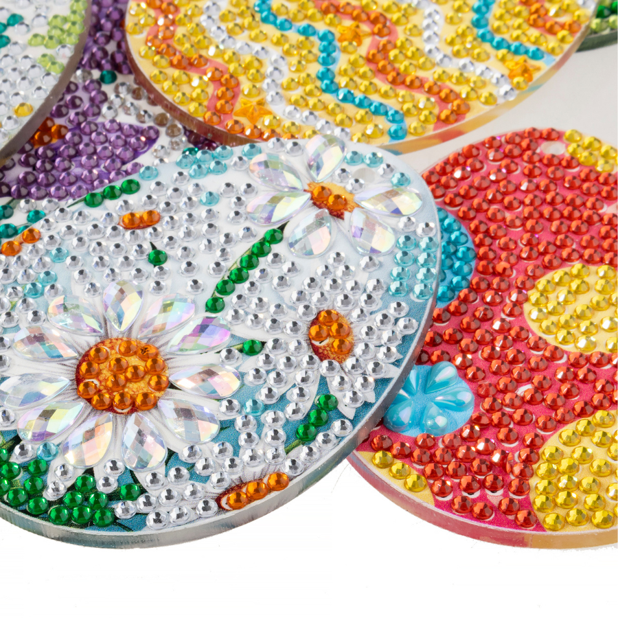 Easter Eggs Crystal Art Hanging Decoration Set of 24