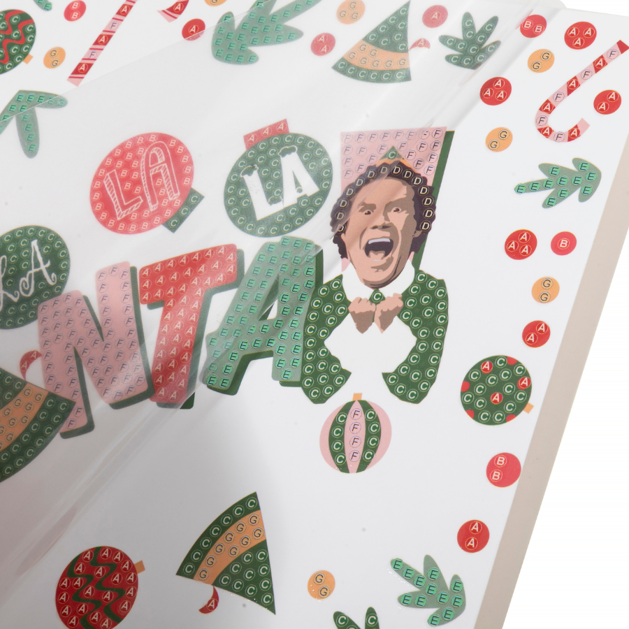 Elf Crystal Art Card 18x18 closeup