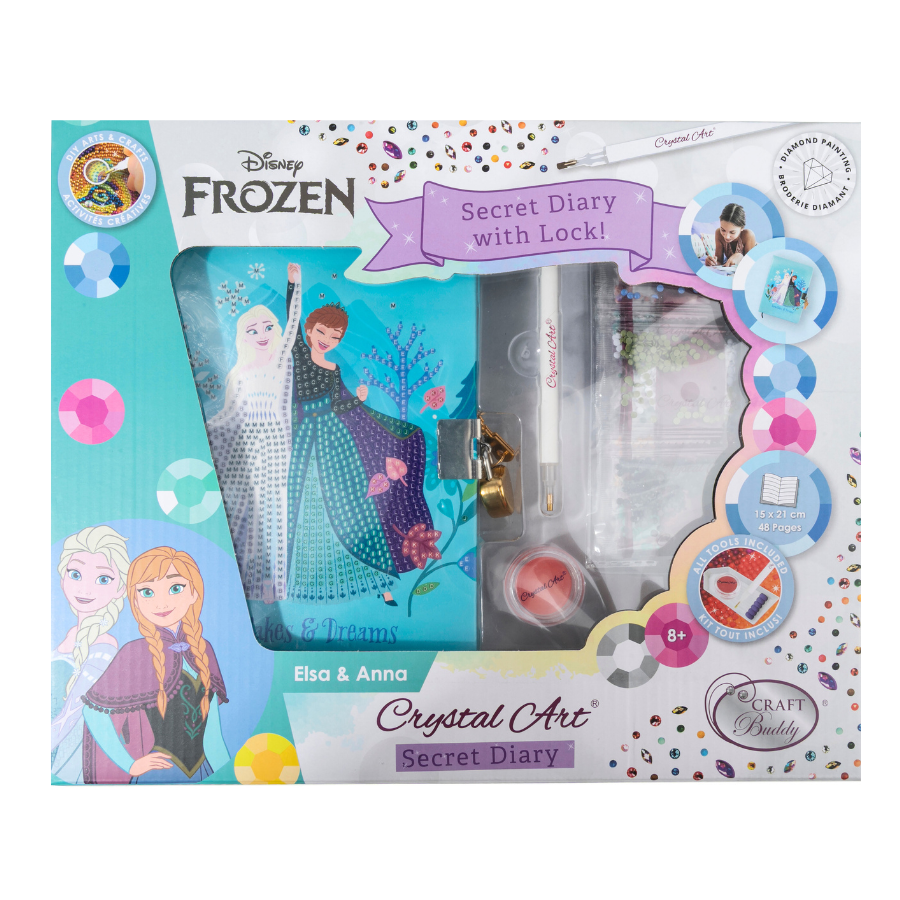 Elsa & Anna Crystal Art Secret Diary Disney