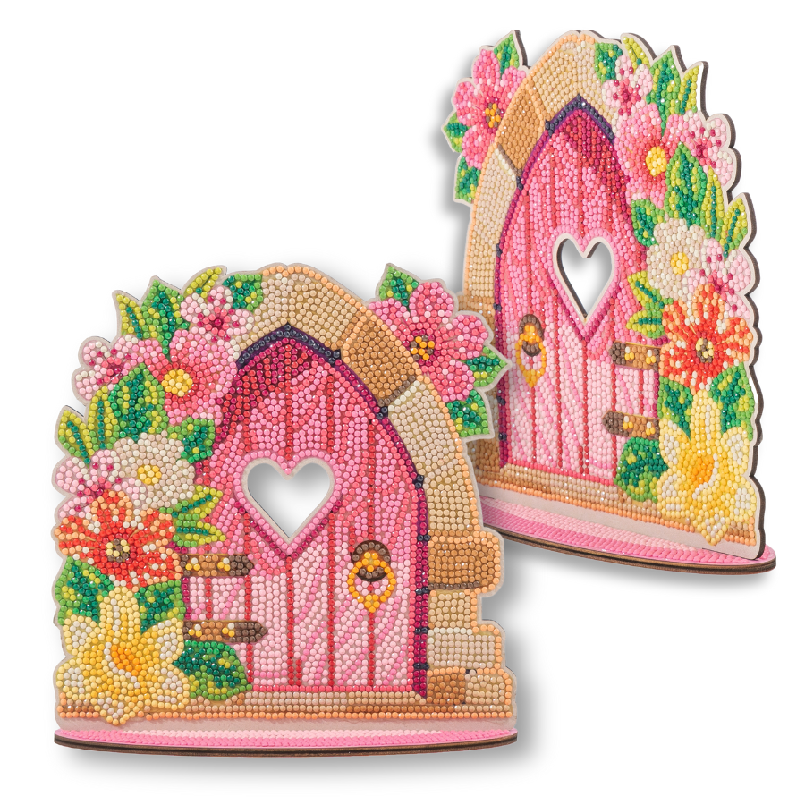 Fairy Doors Crystal Art Wooden Decoration
