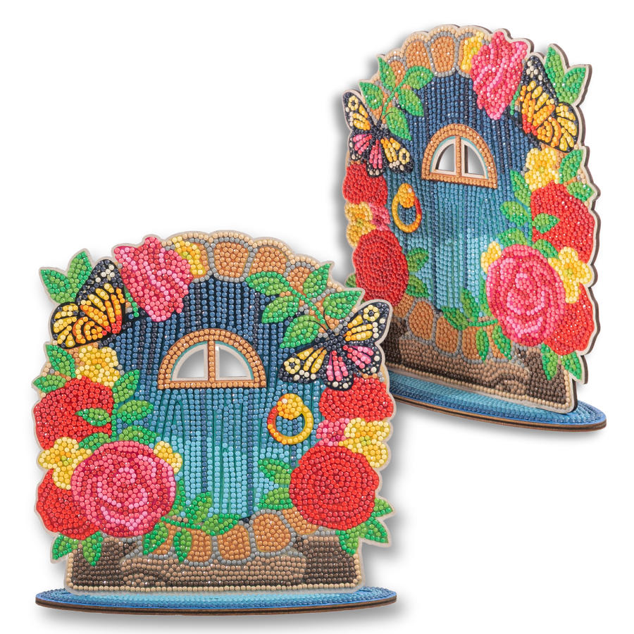 Fairy Doors Crystal Art Wooden Decoration