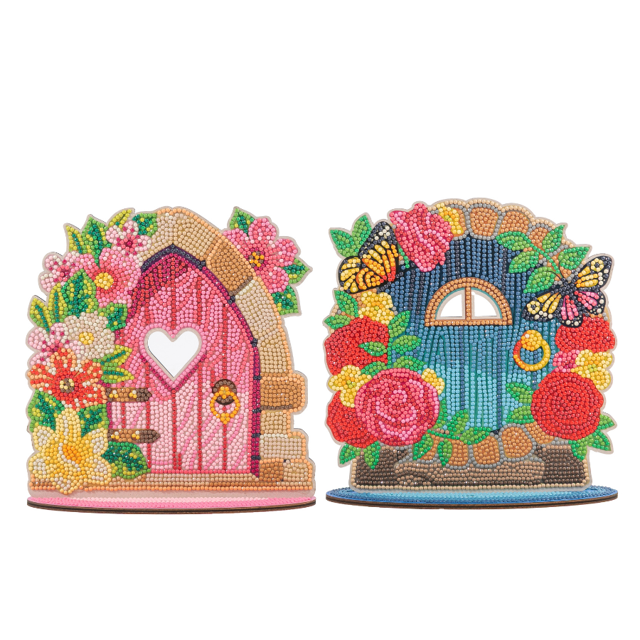 Fairy Doors Crystal Art Wooden Decoration