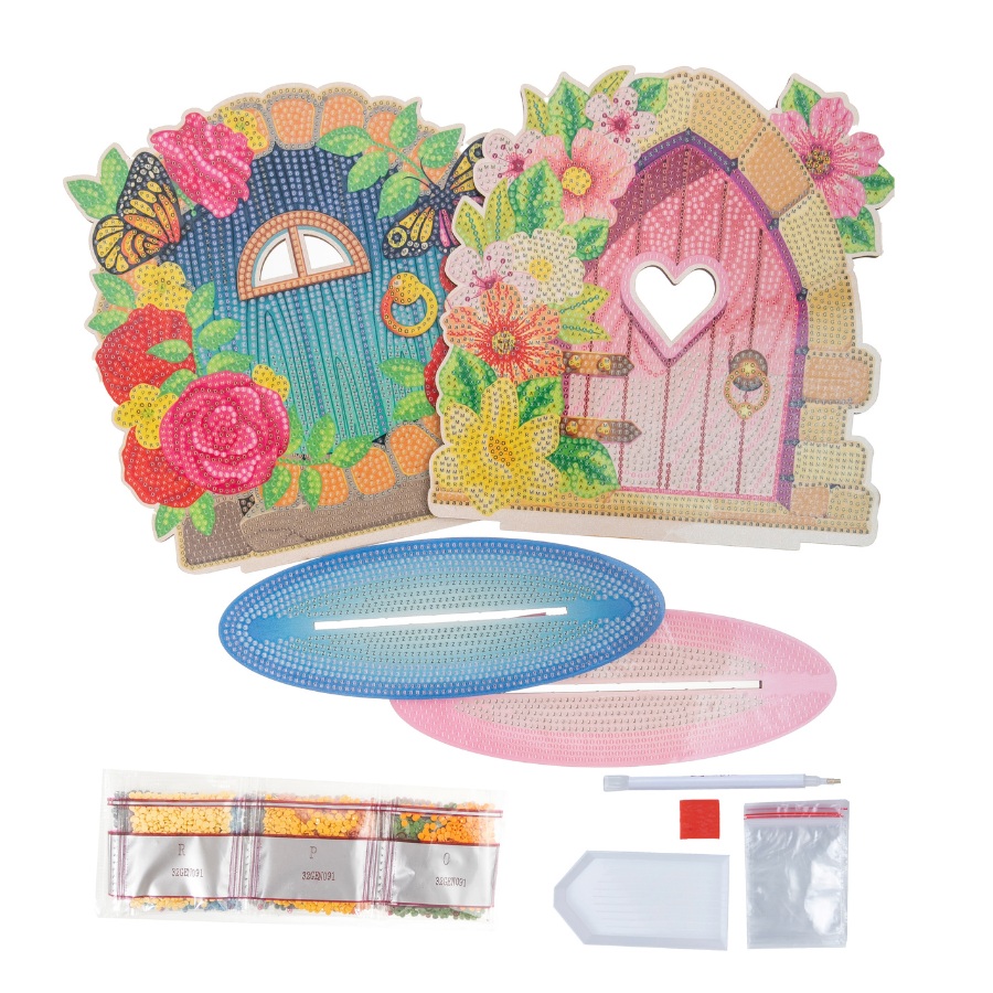 Fairy Doors Crystal Art Wooden Decoration