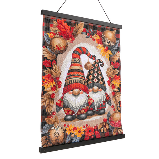 Festive Gonks Crystal Art Scroll Kit 40x50 6