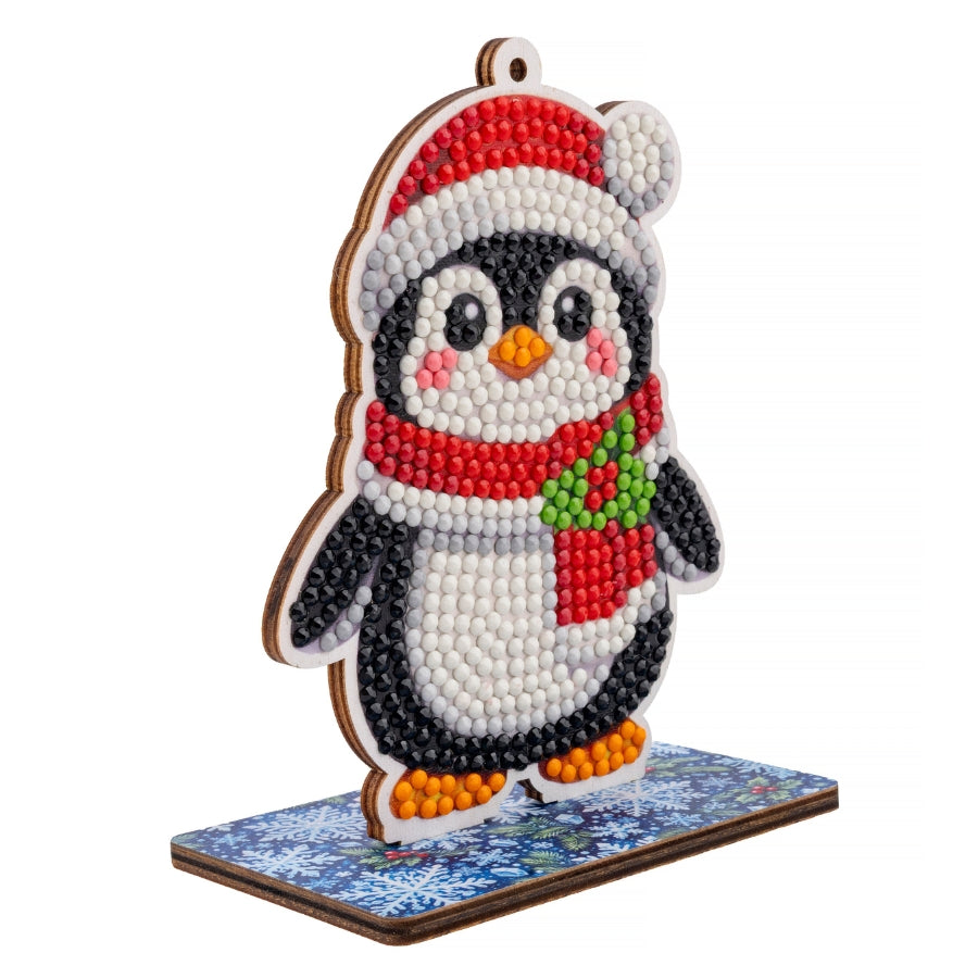 Festive Penguin Crystal Art Festive Buddies Kit Series 7
