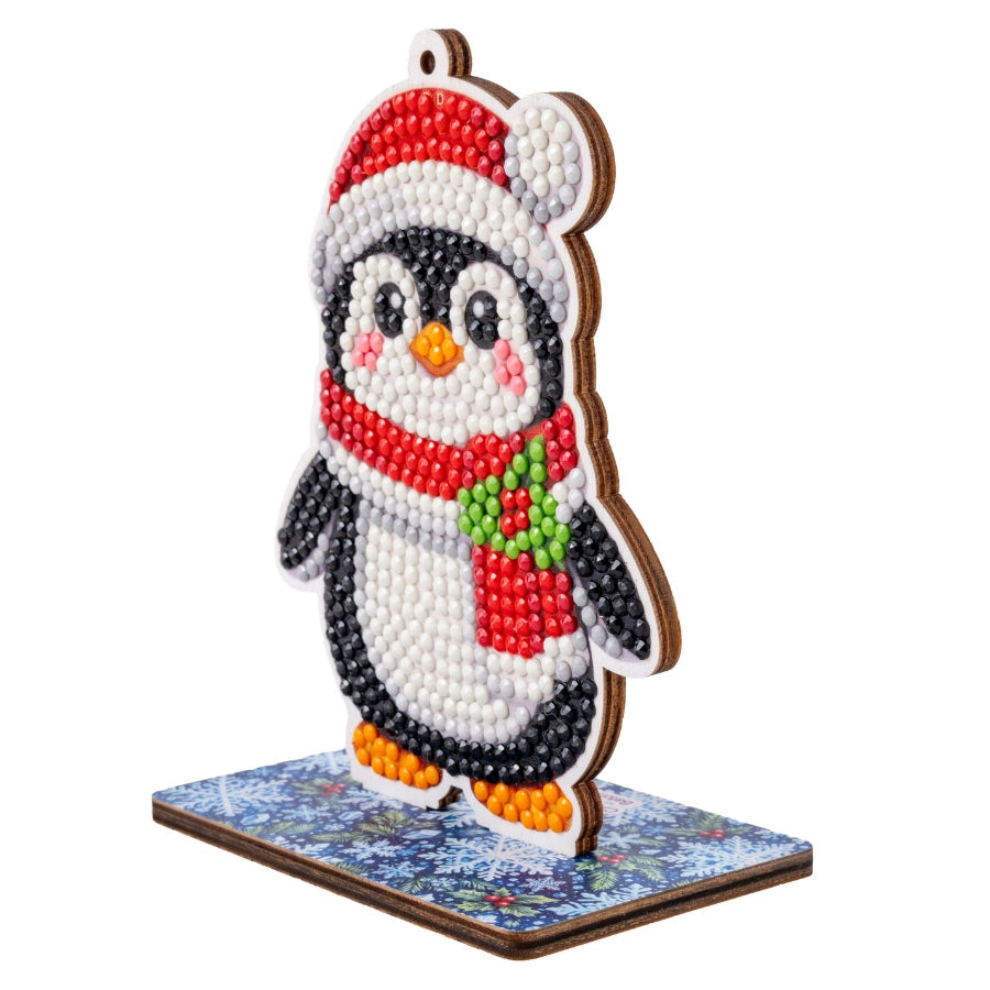 Festive Penguin Crystal Art Festive Buddies Kit Series 7