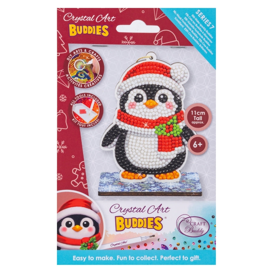 Festive Penguin Crystal Art Festive Buddies Kit Series 7