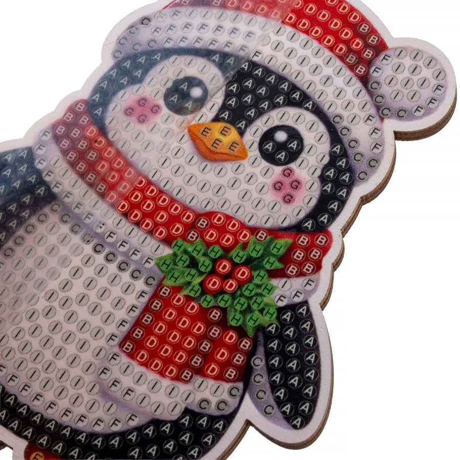 Festive Penguin Crystal Art Festive Buddies Kit Series 7