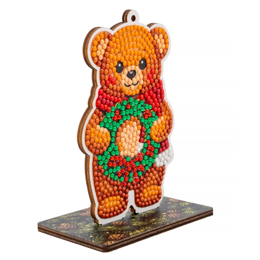 Festive Bear Crystal Art Festive Buddies Kit Series 7
