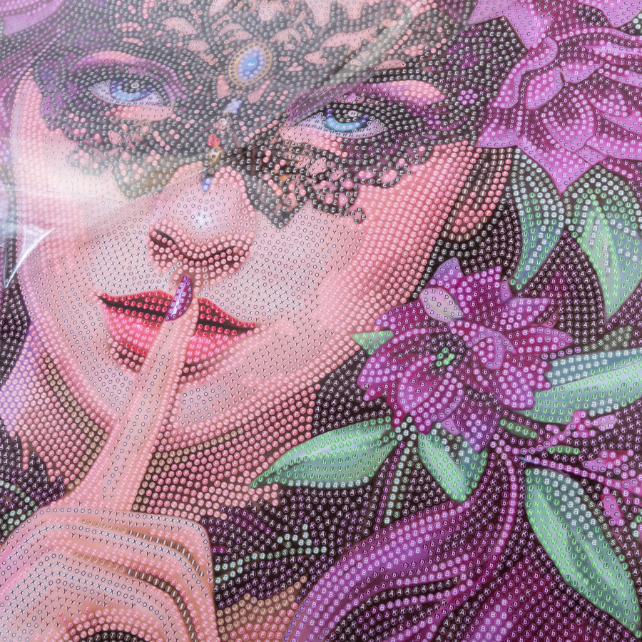 Floral Whisper Crystal Art Scroll Kit 40x50 6