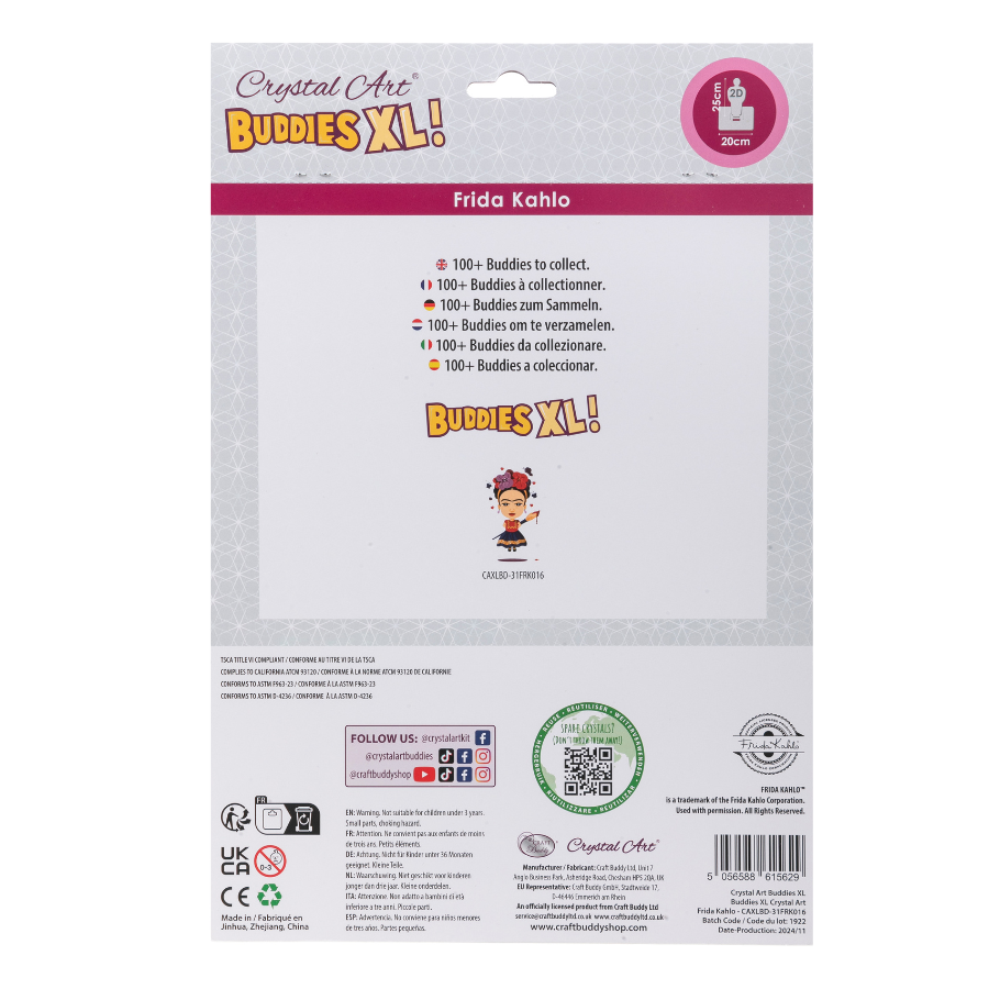 Frida Kahlo Crystal Art Buddies XL 4