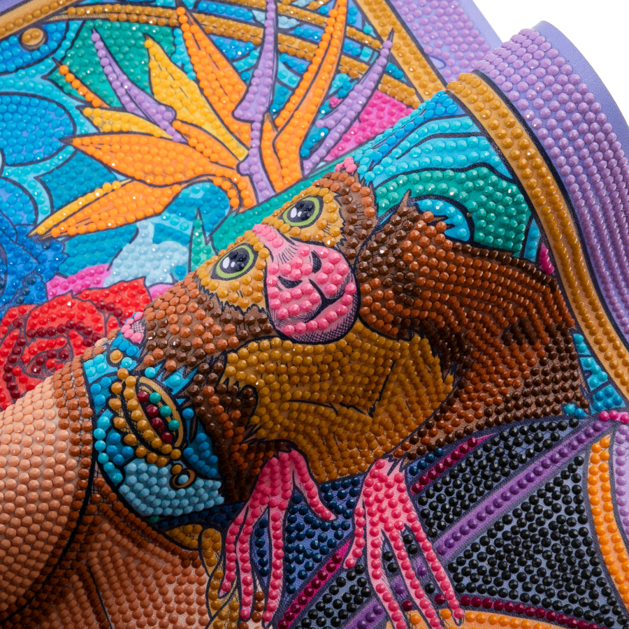 Frida Kahlo Crystal Art Scroll Kit 40x50 6