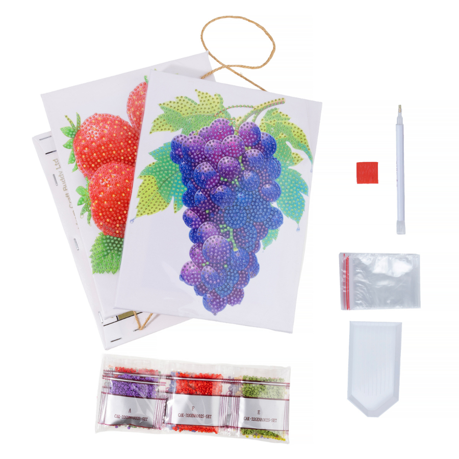 Fruits Crystal Art Hanging Canvas Decoration Kit