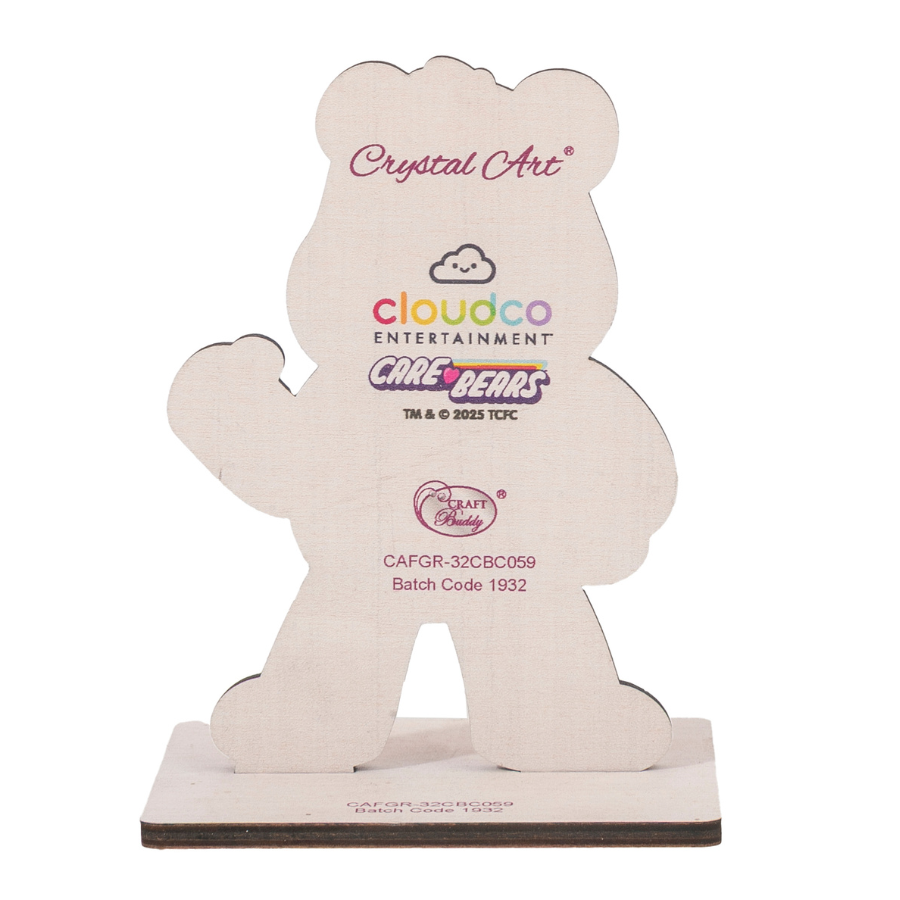 Funshine Bear Crystal Art Buddies Care Bears back