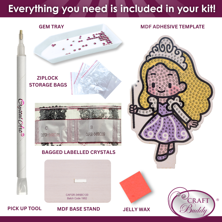 Glinda Crystal Art Buddies Kit Series 8 Wicked