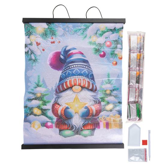 Glittery Gonk Crystal Art Scroll Kit 40x50 7