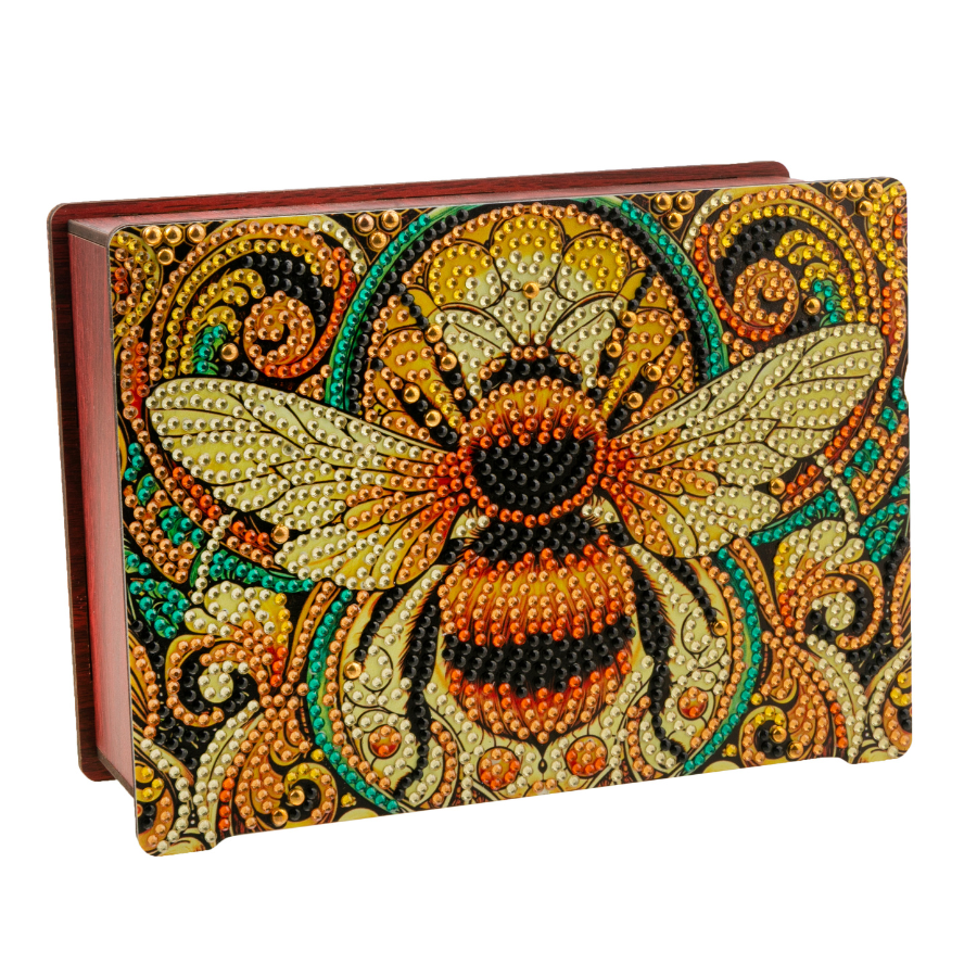Golden Bee Crystal Art Money Box Kit