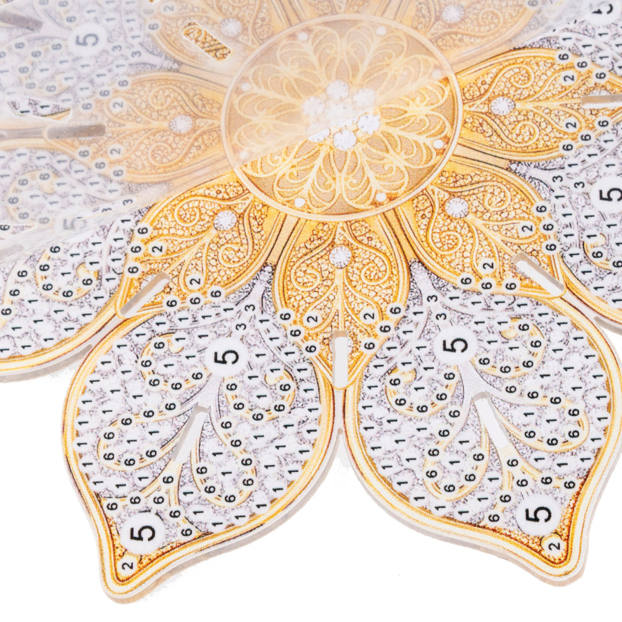 Golden Lotus Crystal Art 3D Candle Holder Kit