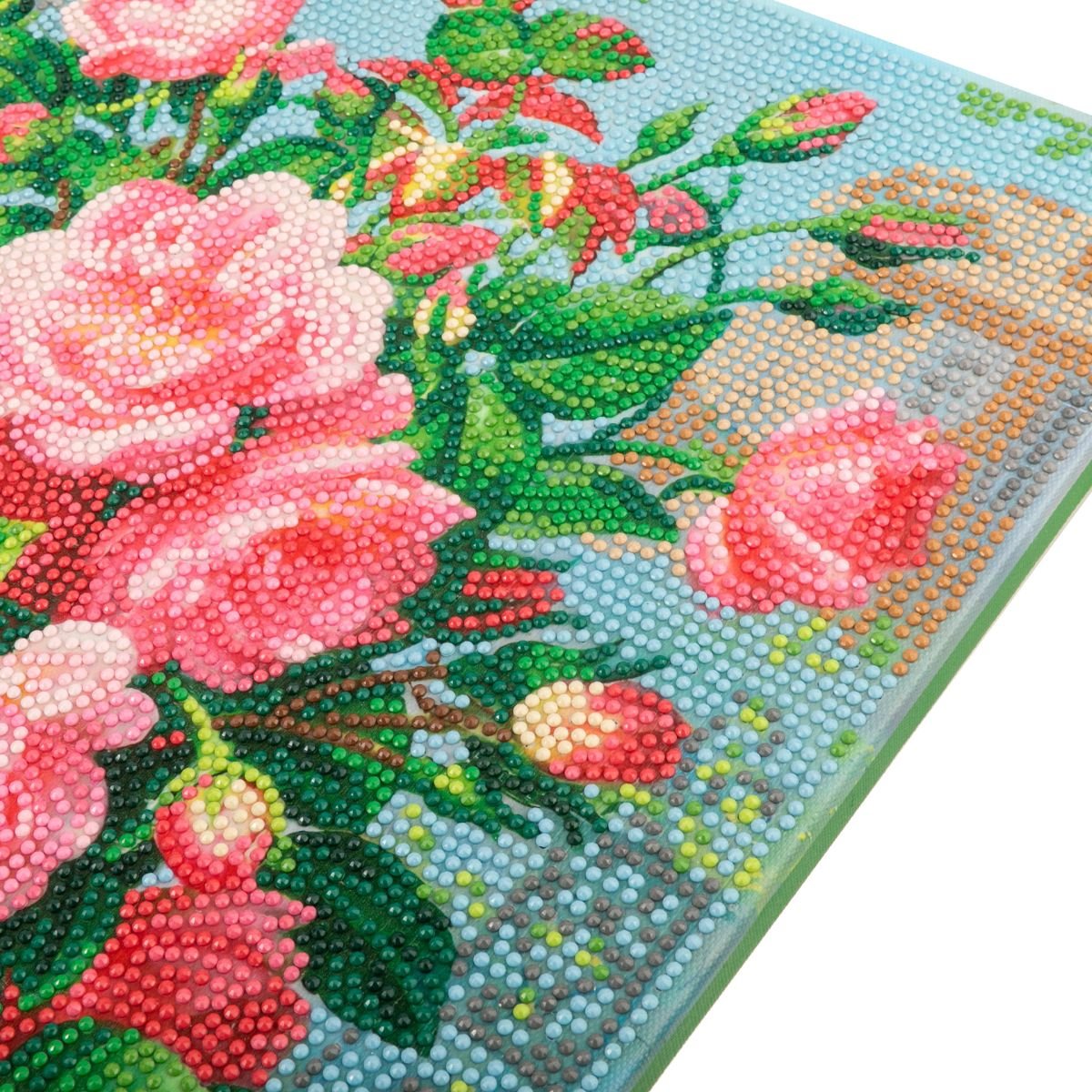 Graceful roses crystal art canvas 40x50 close-up 1