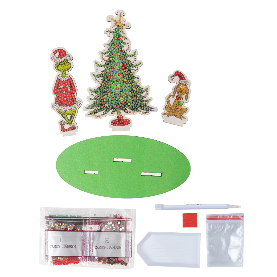 Grinchmas Time Crystal Art Sparkle Scene contents