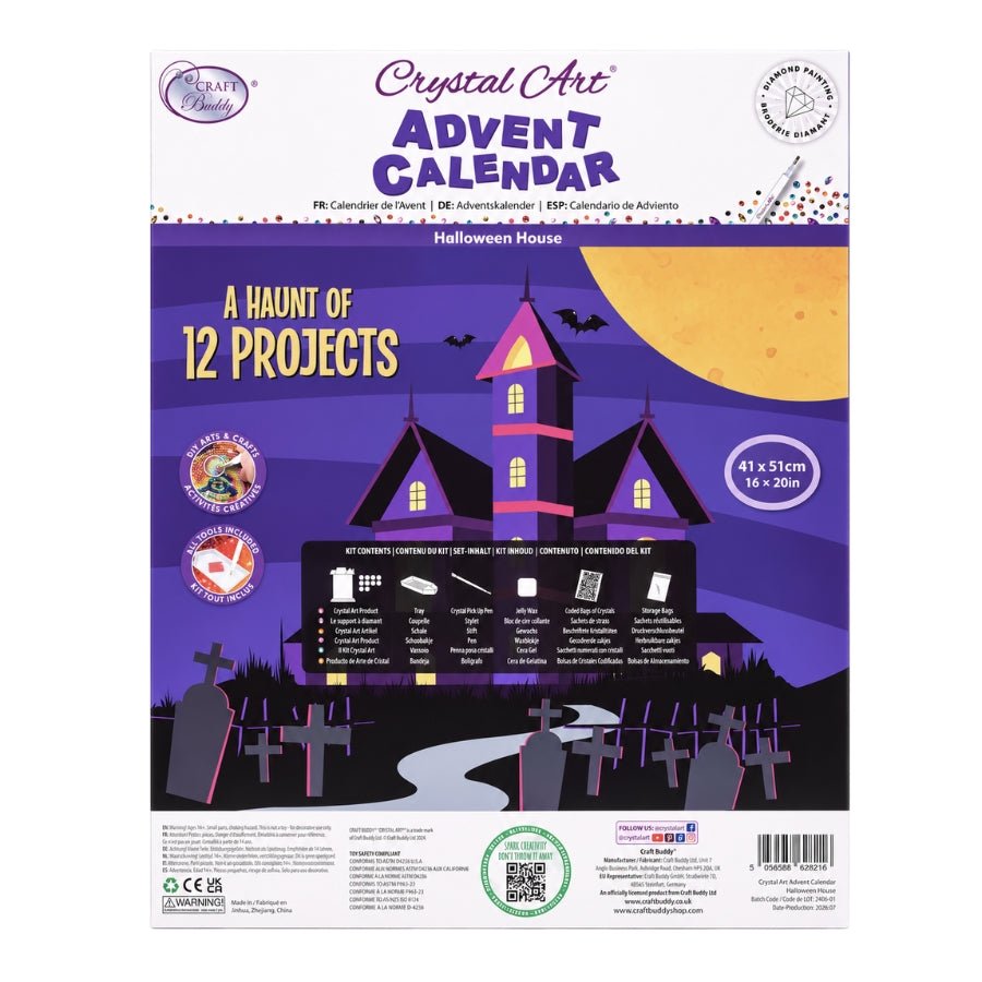 Halloween House Crystal Art Advent Calendar