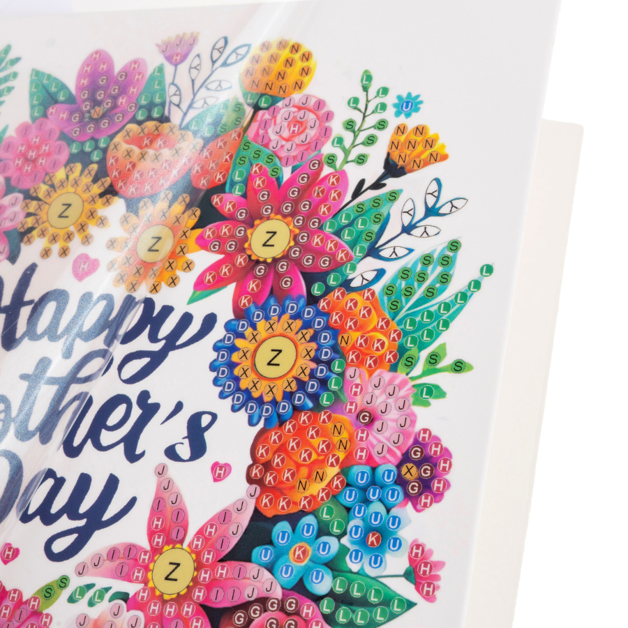 Happy Mothers Day Crystal Art Card Kit 15x15 7