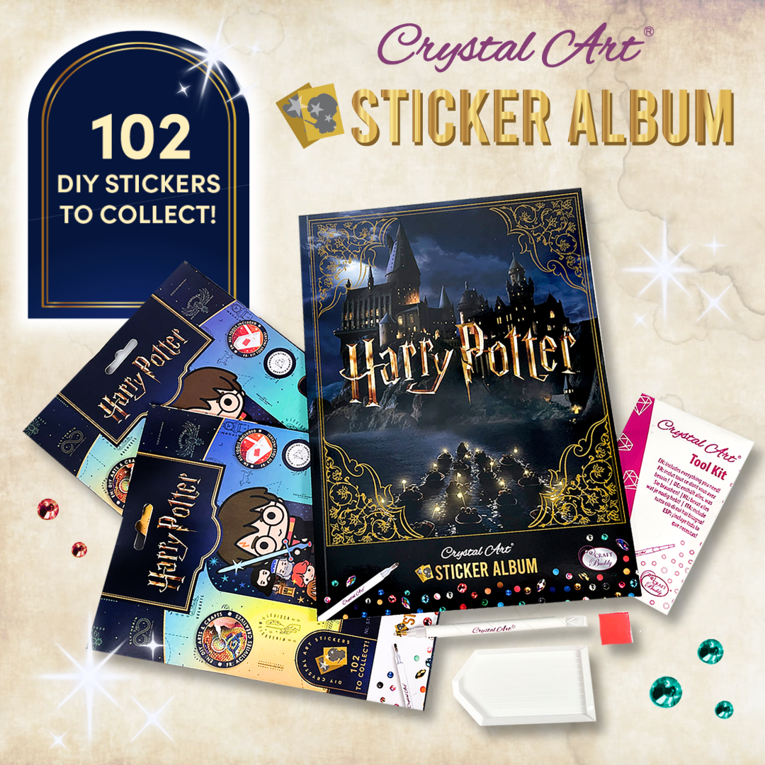 Harry Potter Crystal Art Sticker Album Starter Pack 