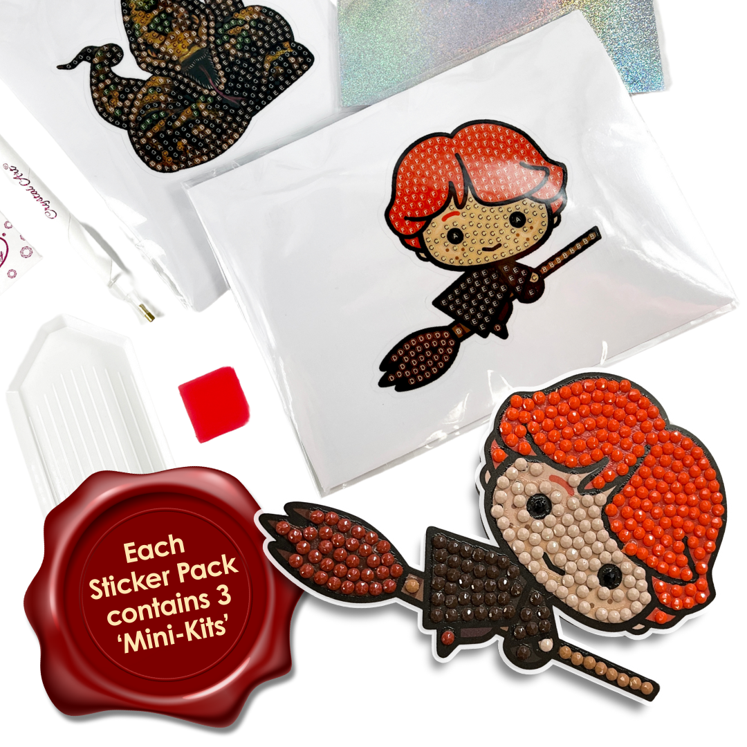 Harry Potter Crystal Art Sticker Album Starter Pack 4