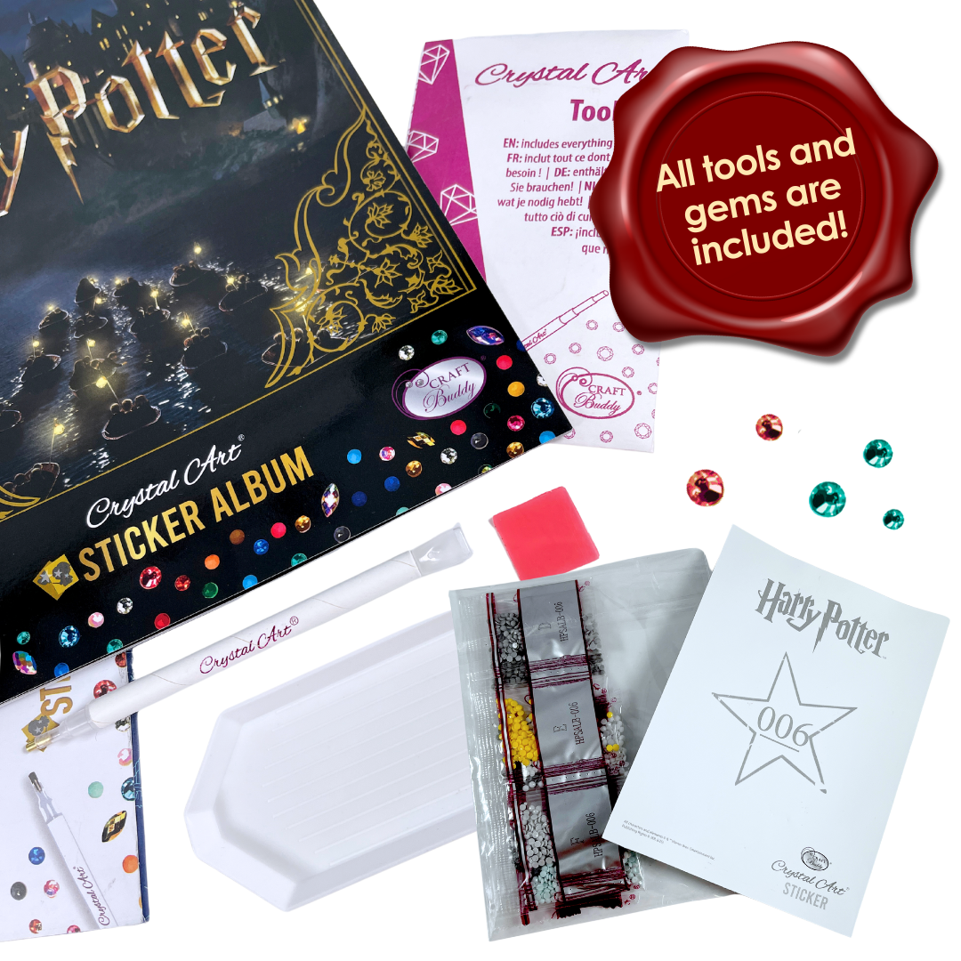 Harry Potter Crystal Art Sticker Album Starter Pack 6