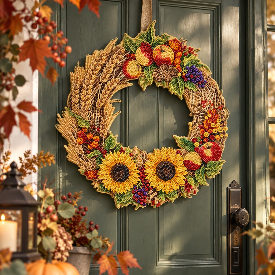 Harvest Wreath Crystal Art Decoration Kit
