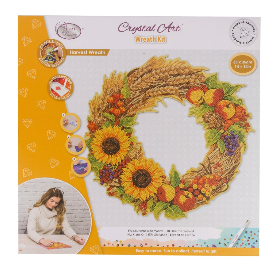 Harvest Wreath Crystal Art Decoration Kit