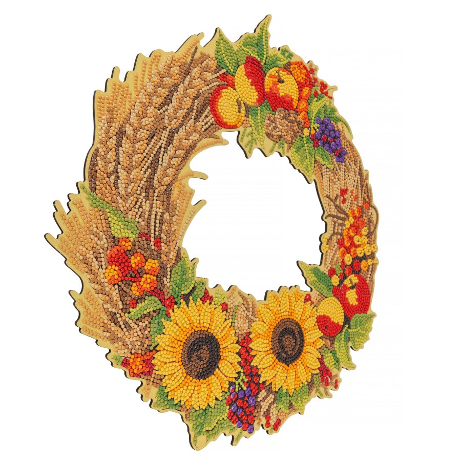 Harvest Wreath Crystal Art Decoration Kit