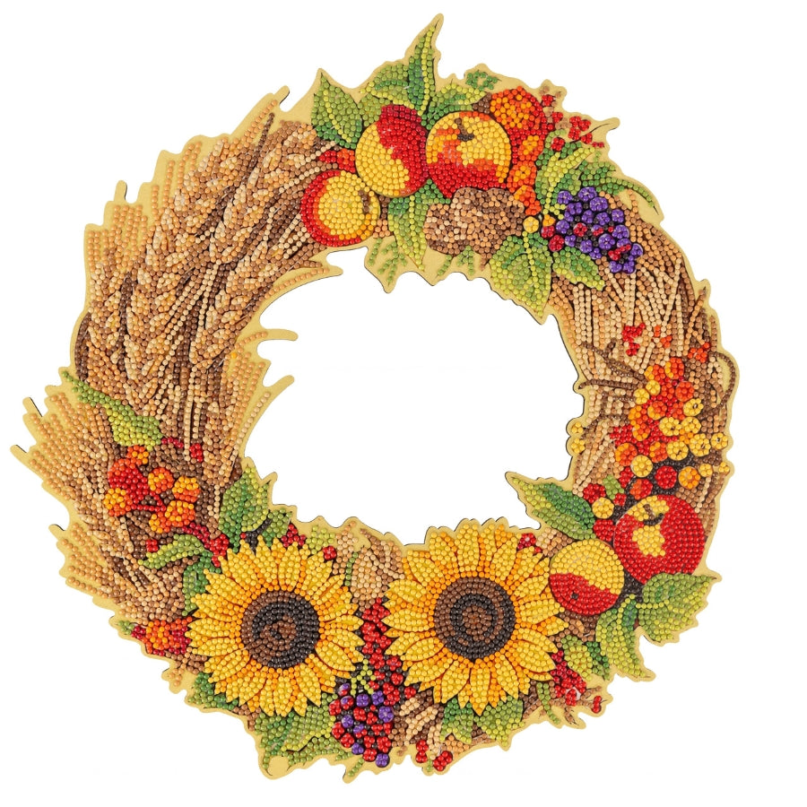Harvest Wreath Crystal Art Decoration Kit