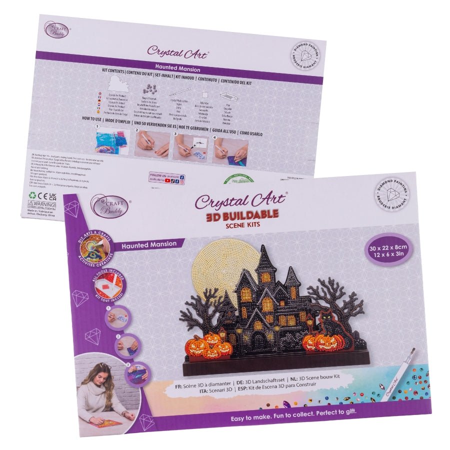 Haunted Mansion Crystal Art 3D Buildable Scene Kit