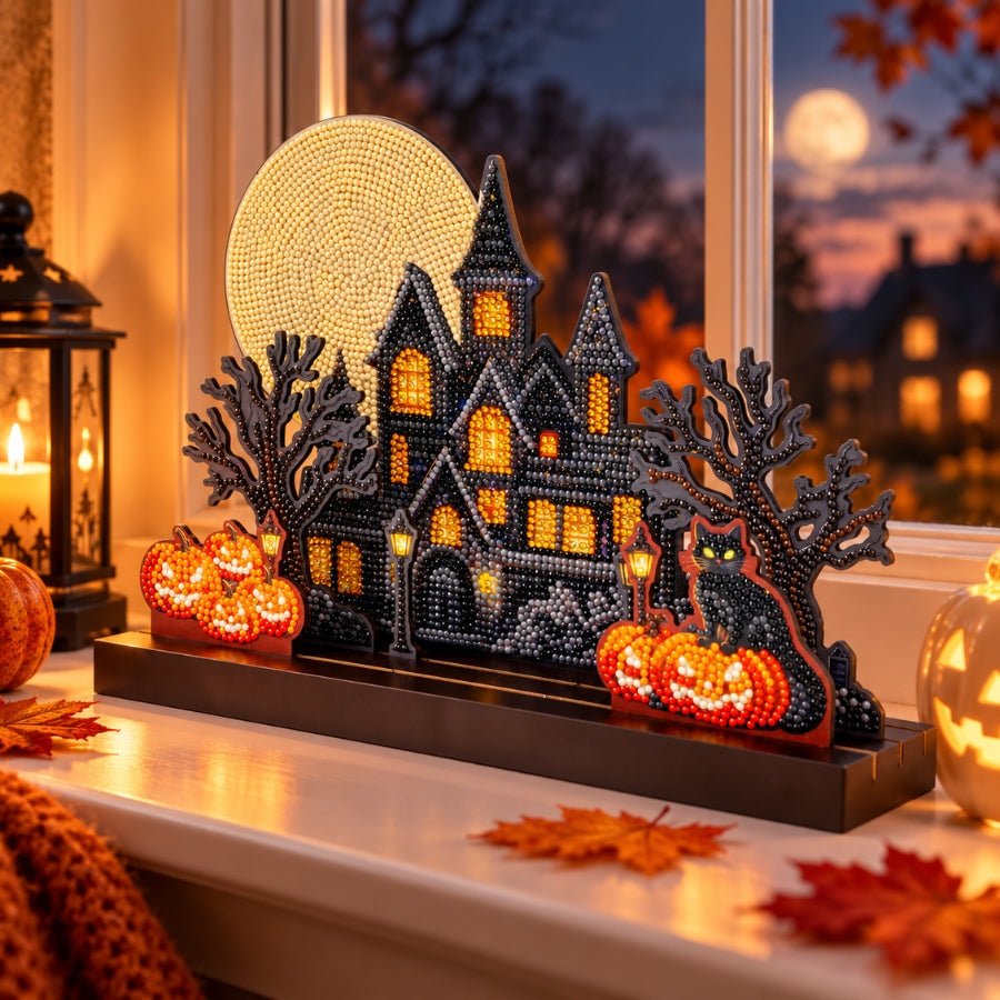 Haunted Mansion Crystal Art 3D Buildable Scene Kit