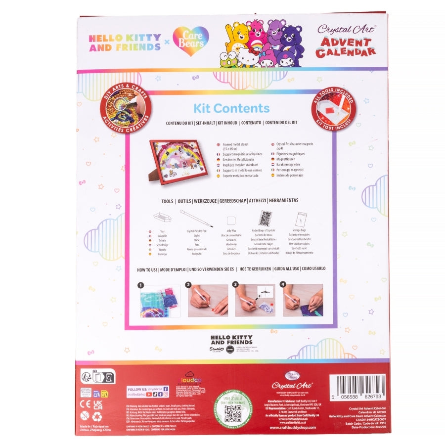 Hello Kitty and Friends x Care Bears Crystal Art® Advent Calendar